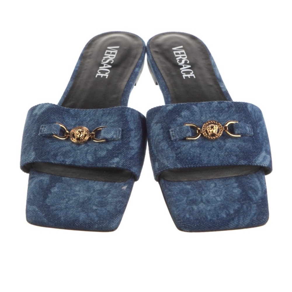 Versace Blue Denim sandals